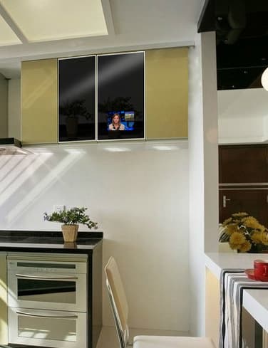 New Style Smart Touch Screen Kitchen TV For Cabinet Door